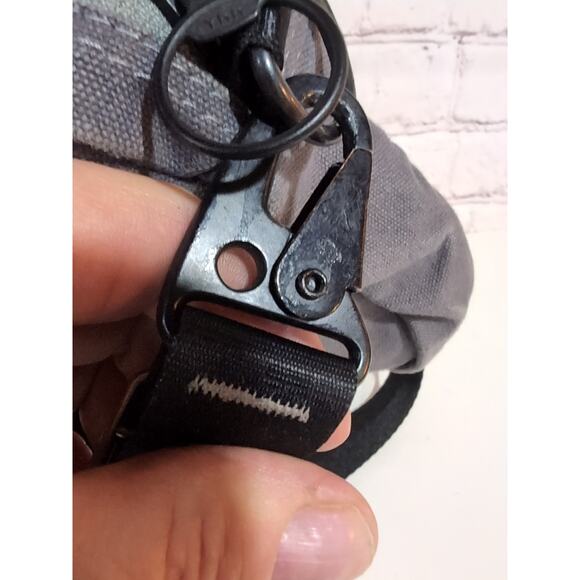 Moop Canvas Small Crossbody Bag Shark Blue Gray Convertible - Picture 8 of 11